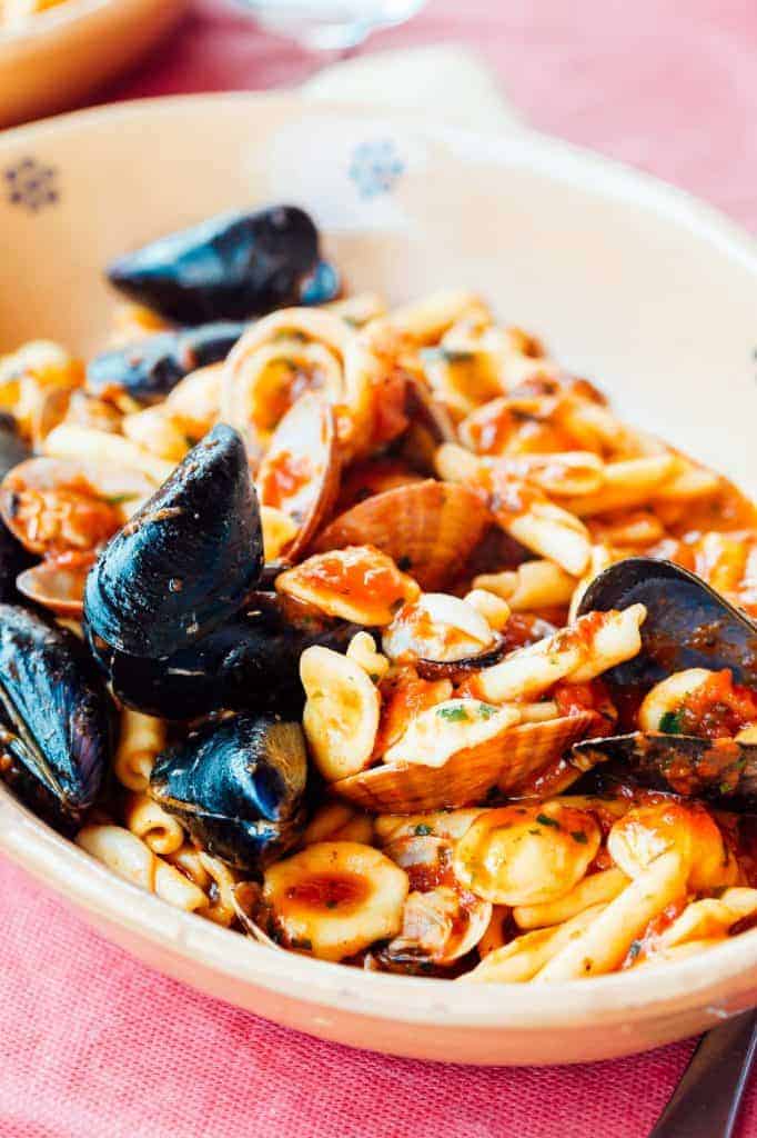 Orecchiette Pasta Mussels Clams