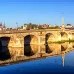 Old bridge in Blois, France